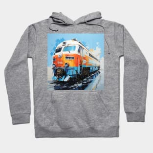 Timeless Rails: Vintage Elegance Hoodie